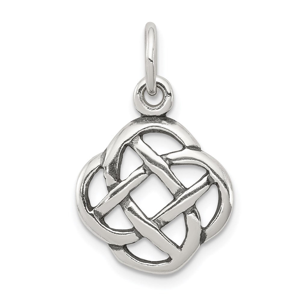 Sterlingsilber Antikisiert Keltisch Knoten Charm