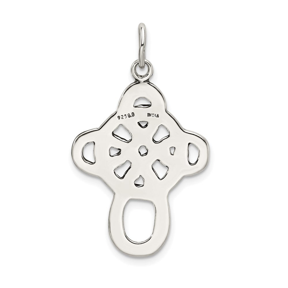 Sterlingsilber Antikisiert Keltisch Kreuz Charm