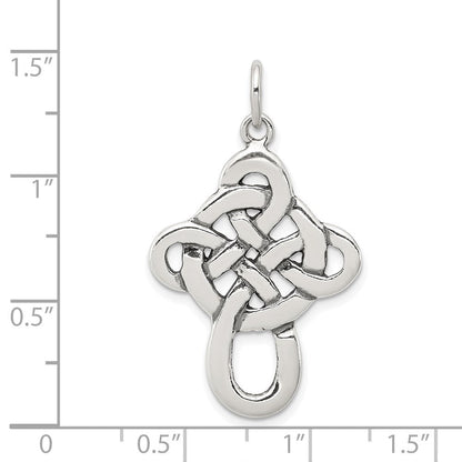 Sterlingsilber Antikisiert Keltisch Kreuz Charm