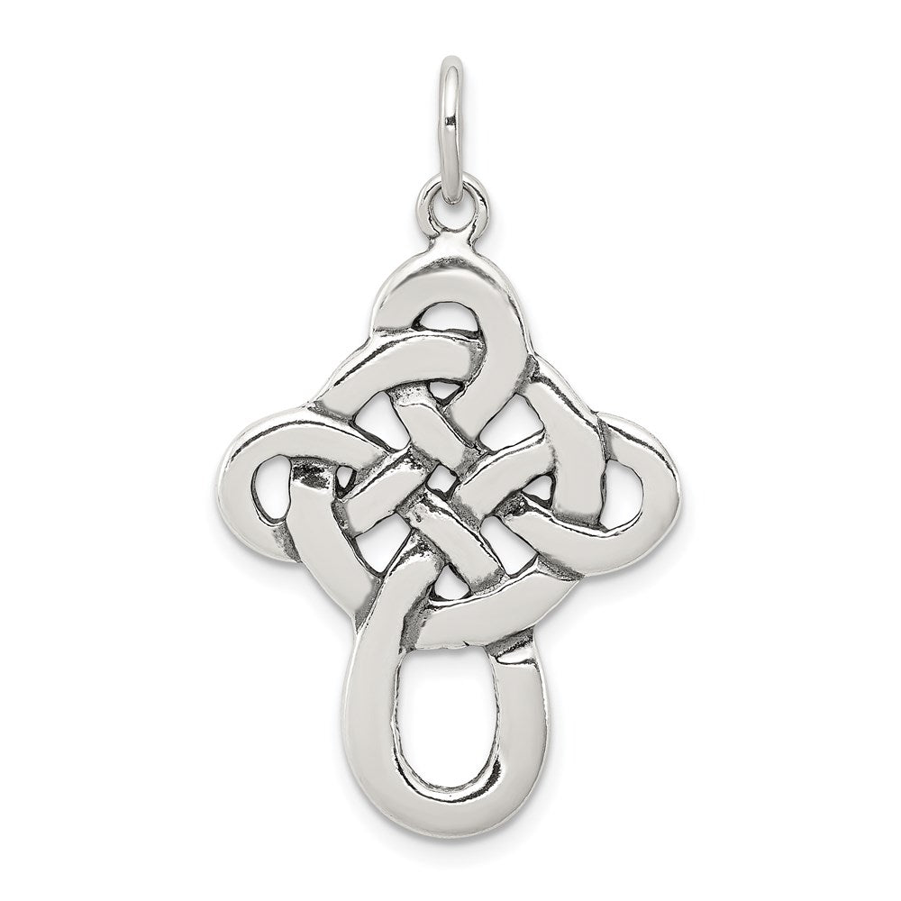 Sterlingsilber Antikisiert Keltisch Kreuz Charm