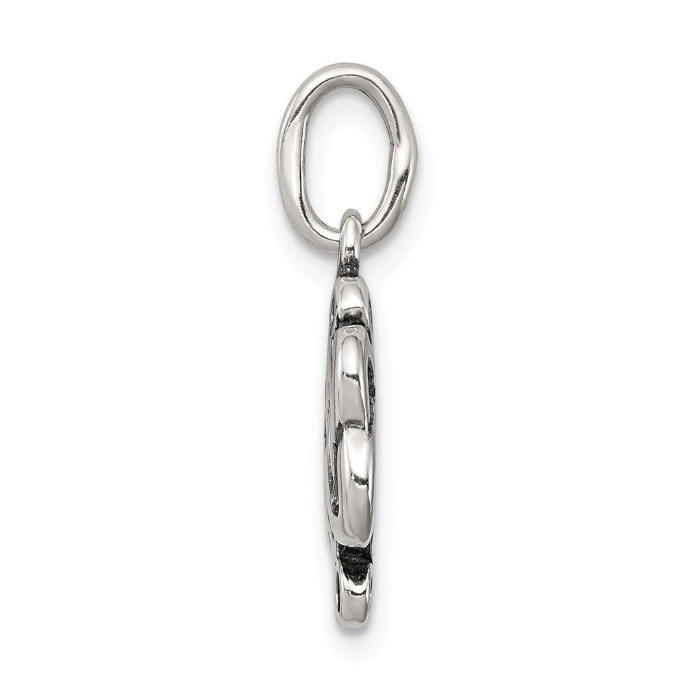 Sterlingsilber Antikisiert Ranke Keltisch Knoten Charm