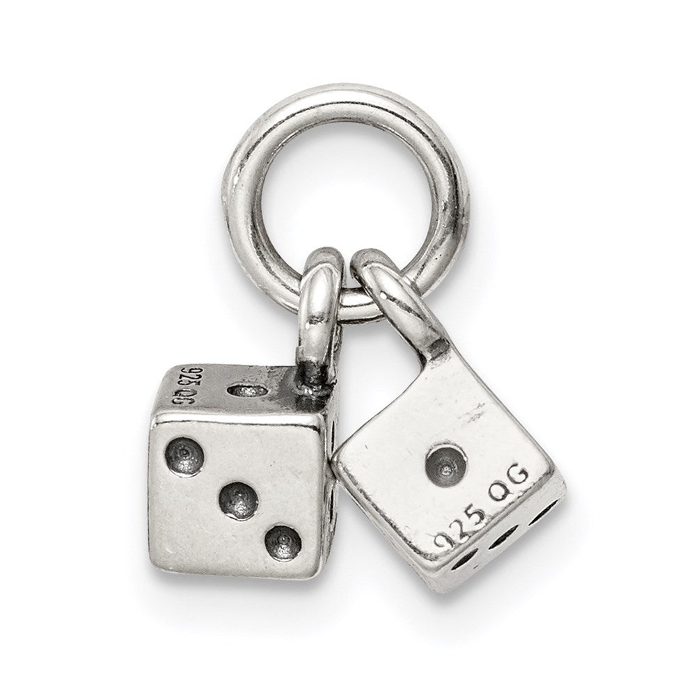 Sterlingsilber Antik Dice Charm
