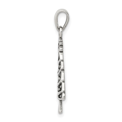Sterlingsilber Antikisiert Weihnachten Baum Anhänger