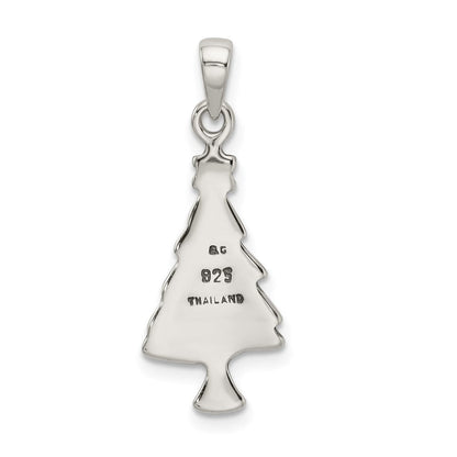 Sterlingsilber Antikisiert Weihnachten Baum Anhänger