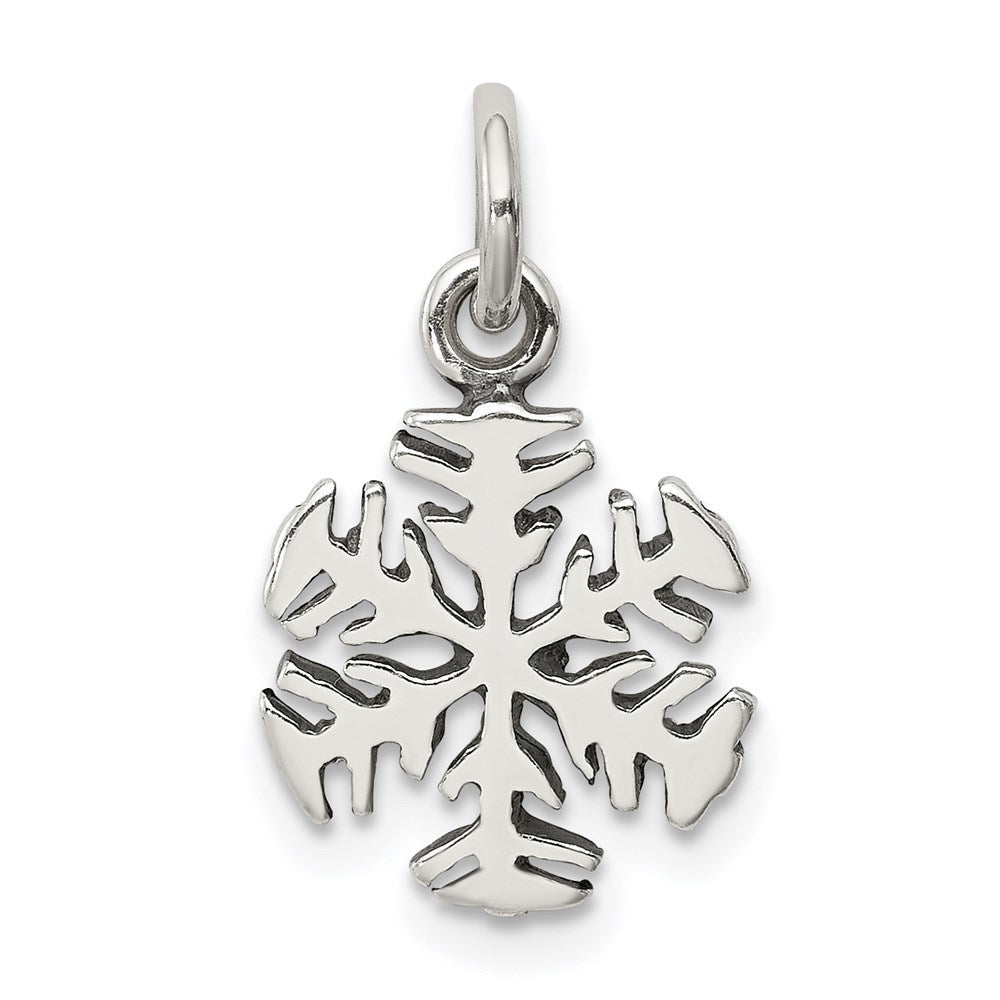 Sterlingsilber Antik Schneeflocke Charm
