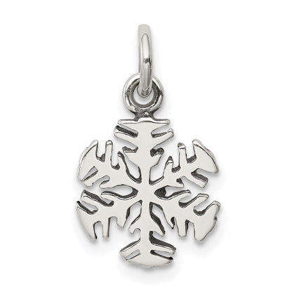 Sterlingsilber Antik Schneeflocke Charm