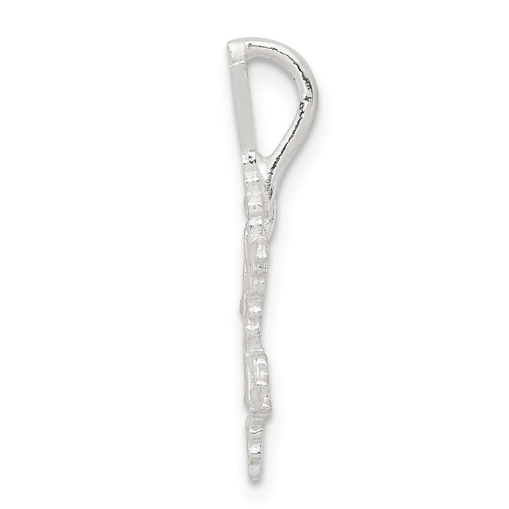 Sterlingsilber Diamantiert Schneeflocke Anhänger