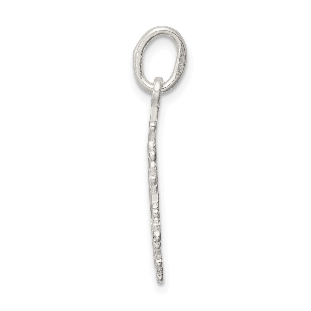 Sterlingsilber Diamantiert Schneeflocke Charm