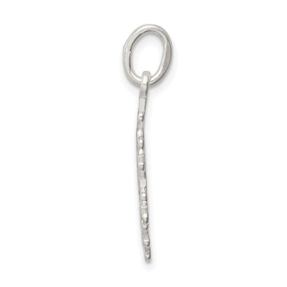 Sterlingsilber Diamantiert Schneeflocke Charm
