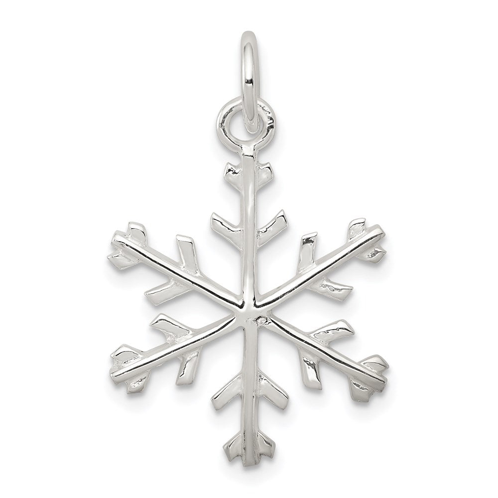 Sterlingsilber Schneeflocke Anhänger
