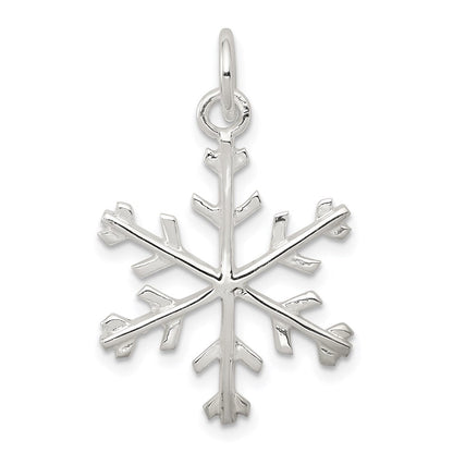Sterlingsilber Schneeflocke Anhänger