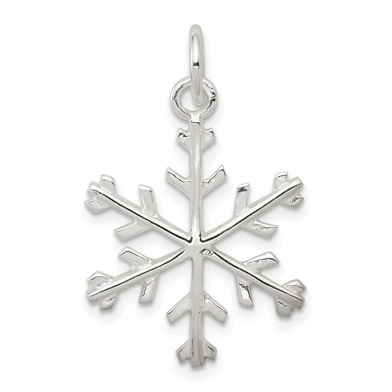 Sterlingsilber Schneeflocke Anhänger
