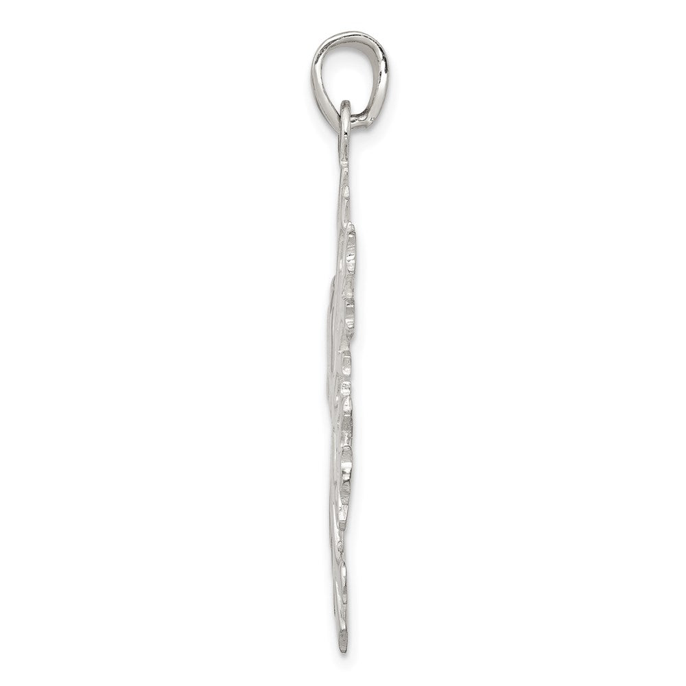 Sterlingsilber Schneeflocke Anhänger