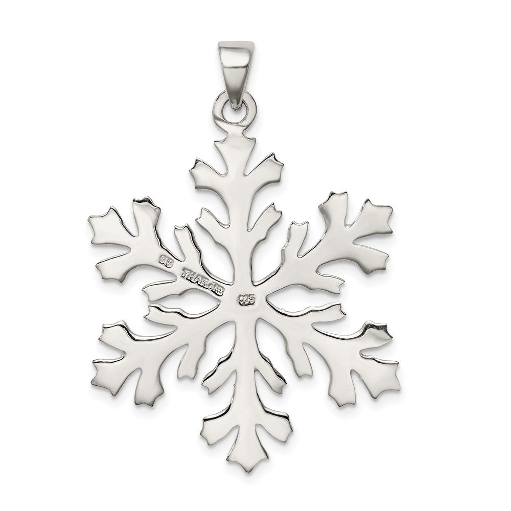Sterlingsilber Schneeflocke Anhänger