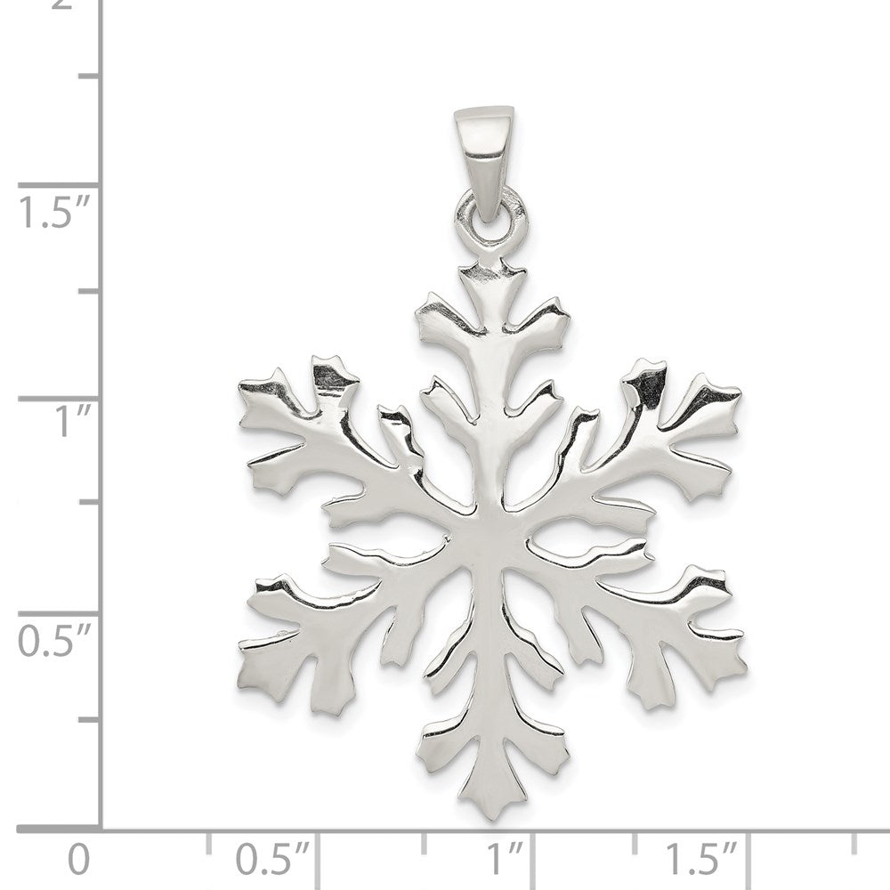 Sterlingsilber Schneeflocke Anhänger