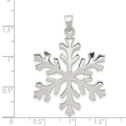 Sterlingsilber Schneeflocke Anhänger