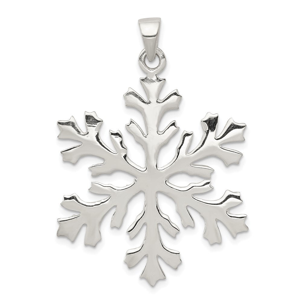 Sterlingsilber Schneeflocke Anhänger