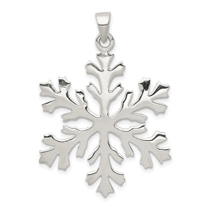 Sterlingsilber Schneeflocke Anhänger