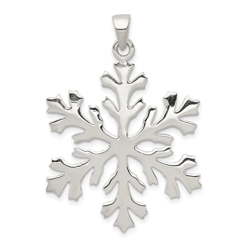 Sterlingsilber Schneeflocke Anhänger