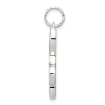 Sterlingsilber Rhodiniert Musik Note Charm