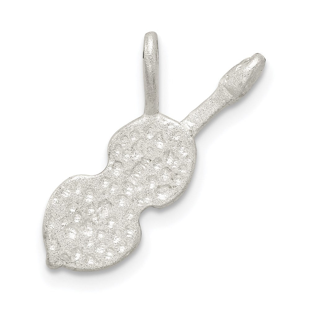 Sterlingsilber Diamantiert Violin Anhänger