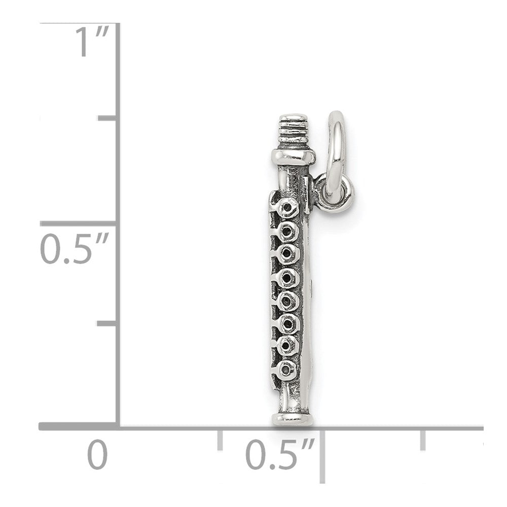Sterlingsilber Antik Flute Charm