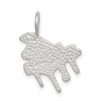 Sterlingsilber Diamantiert Grand Klavier Anhänger
