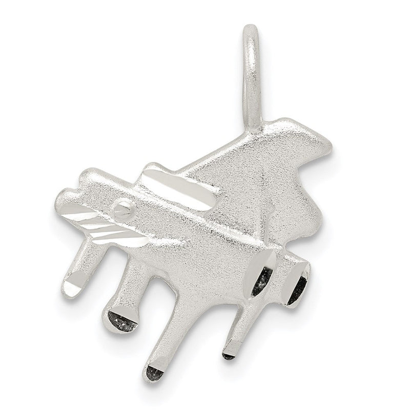 Sterlingsilber Diamantiert Grand Klavier Anhänger