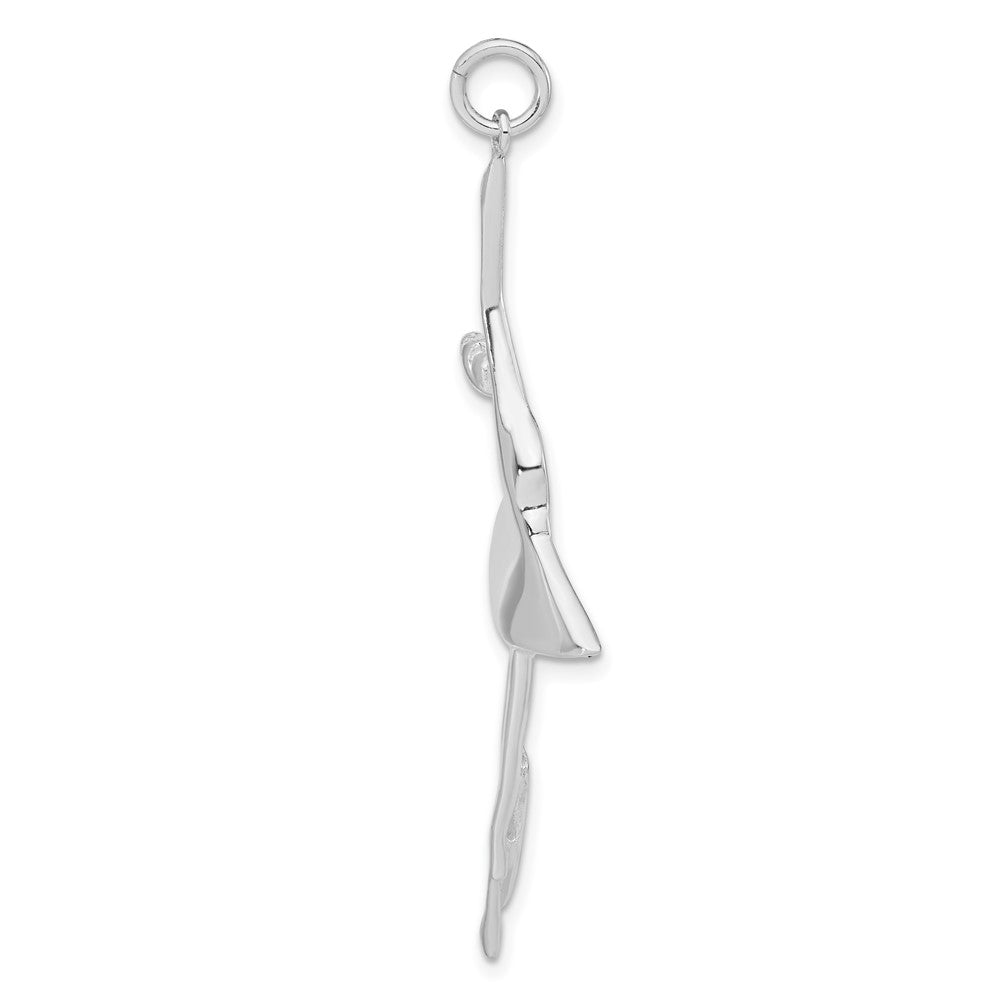 Sterlingsilber Poliert Ballerina Anhänger