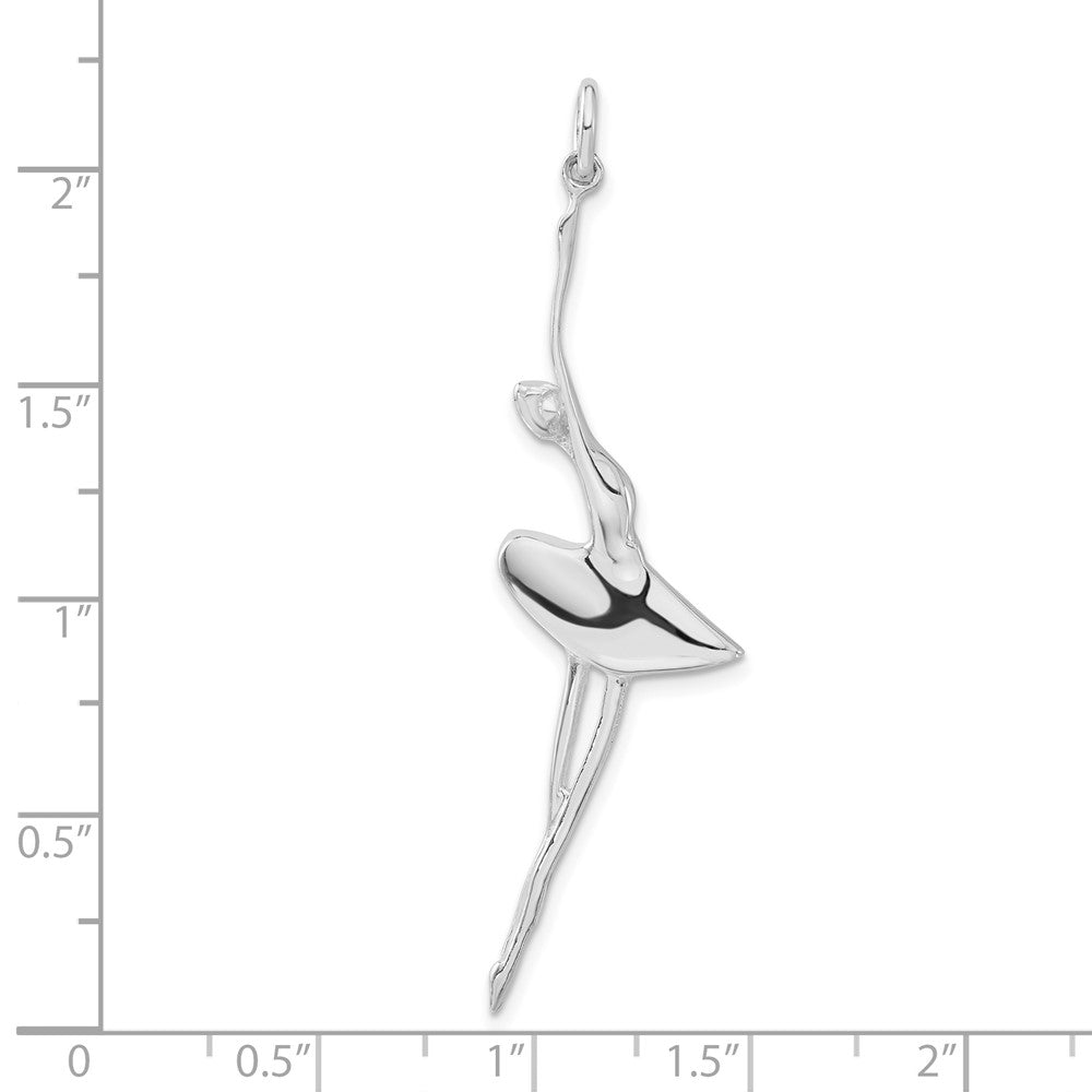 Sterlingsilber Poliert Ballerina Anhänger