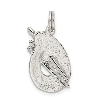 Sterlingsilber Rhodiniert Emailliert Painting Palette Charm