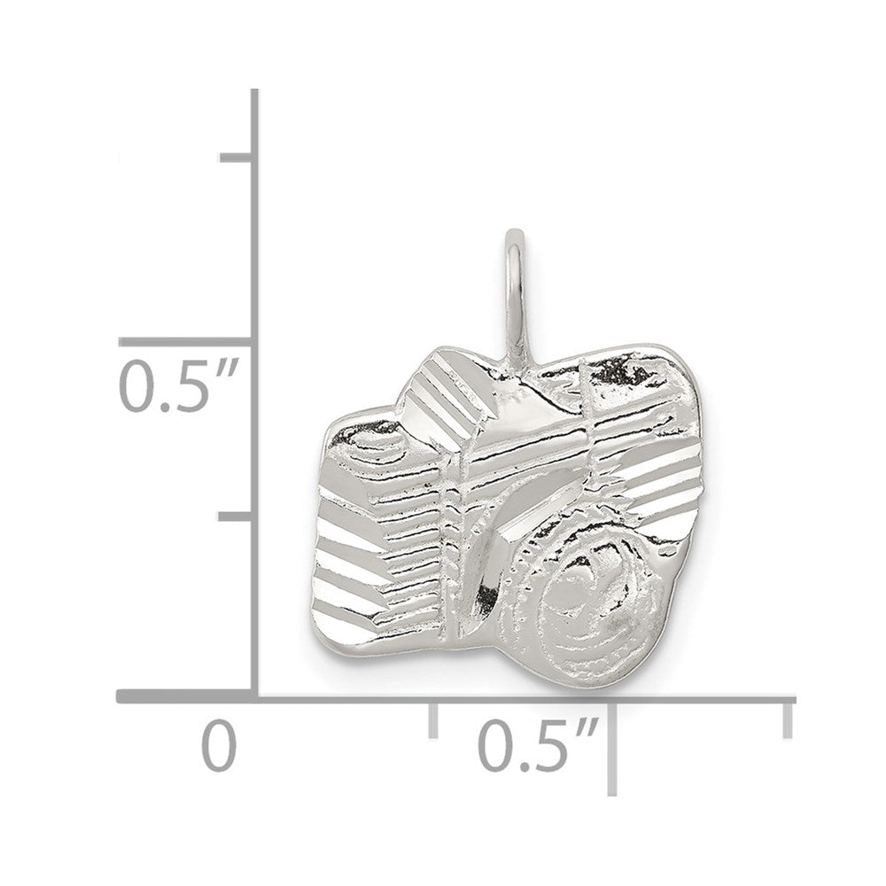 Sterlingsilber Diamantiert Kamera Charm