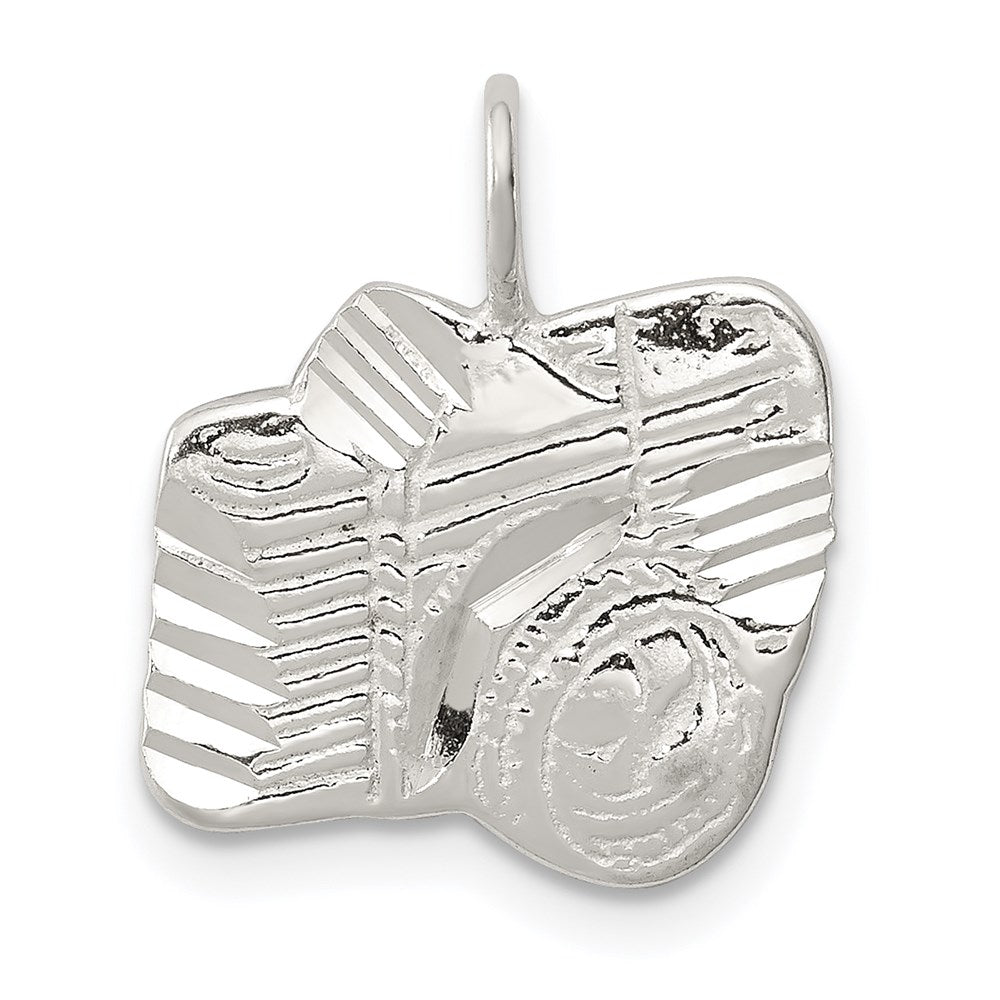 Sterlingsilber Diamantiert Kamera Charm