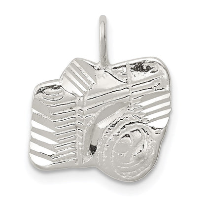 Sterlingsilber Diamantiert Kamera Charm