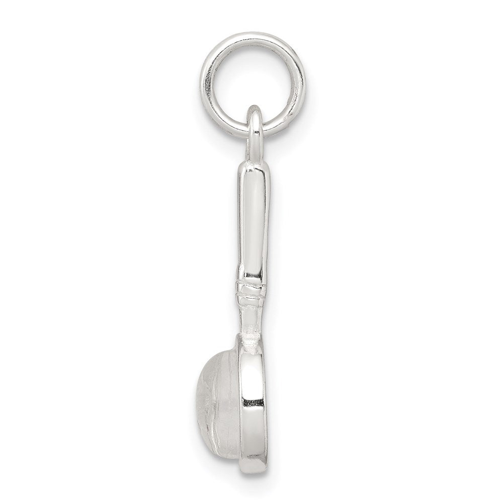 Sterlingsilber Rhodiniert Magnifying Glas Charm