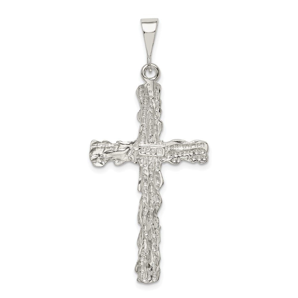 Sterlingsilber Diamantiert Kreuz Anhänger
