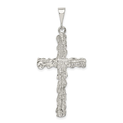 Sterlingsilber Diamantiert Kreuz Anhänger