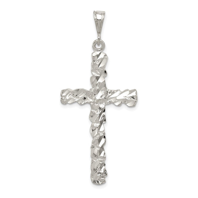 Sterlingsilber Diamantiert Kreuz Anhänger