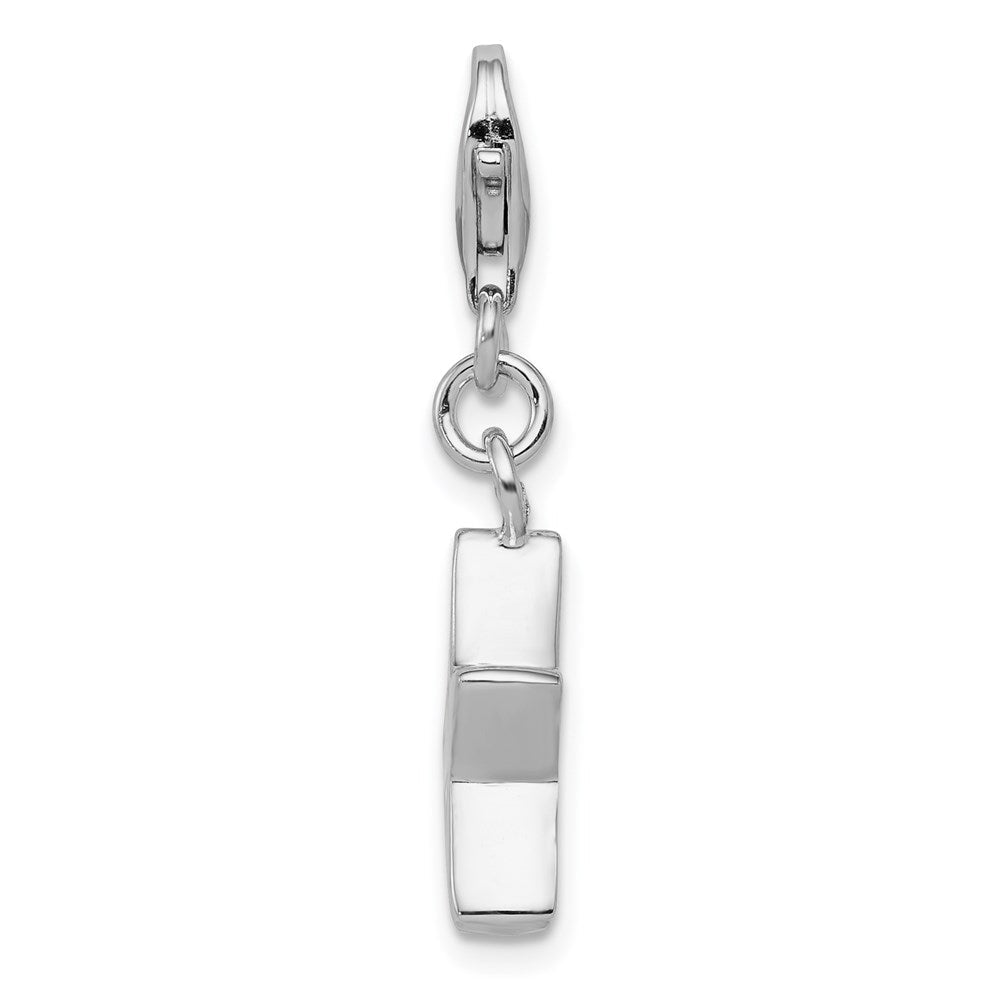 Sterlingsilber Rhodiniert April Zirkonia Geburtsstein Stern Charm