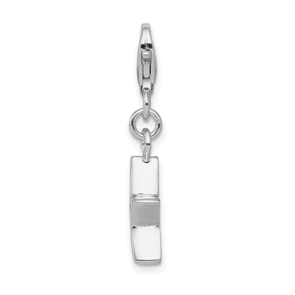 Sterlingsilber Rhodiniert July Zirkonia Geburtsstein Stern Charm