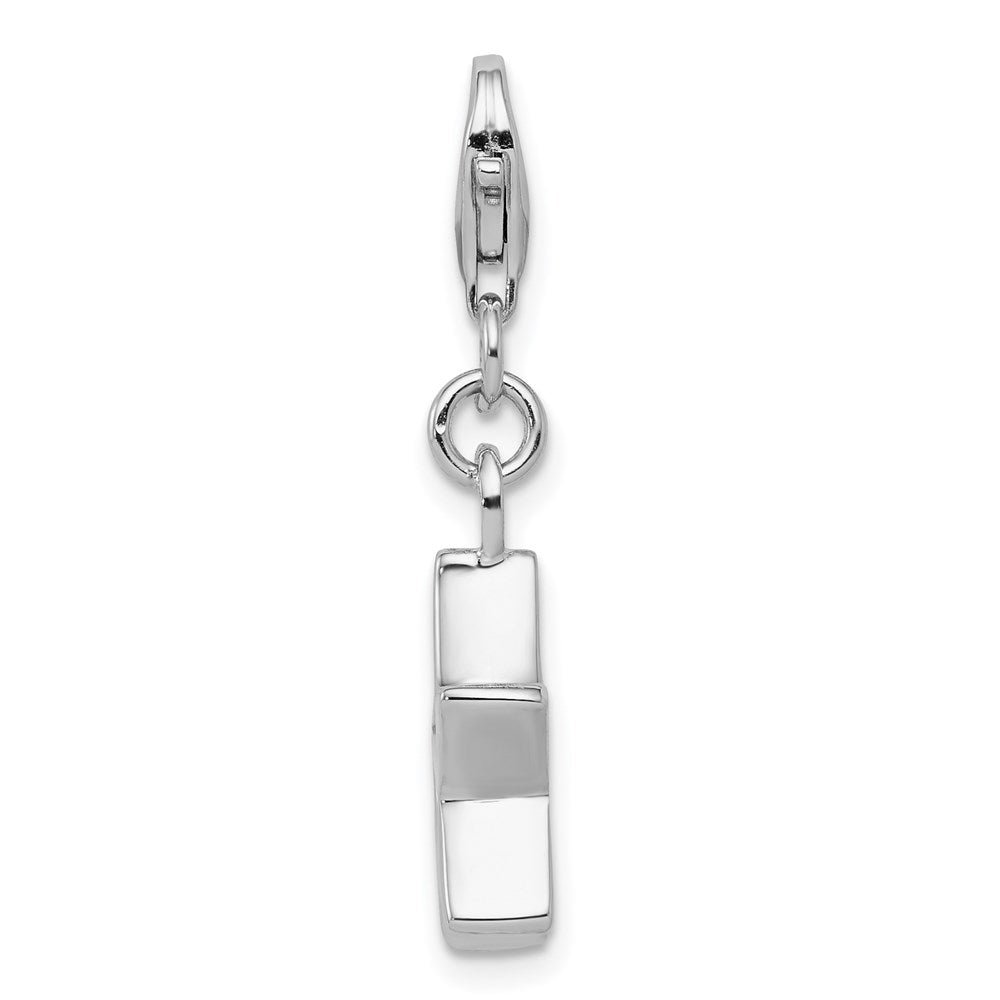 Sterlingsilber Rhodiniert October Zirkonia Geburtsstein Stern Charm