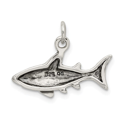 Sterlingsilber Antik Shark Charm