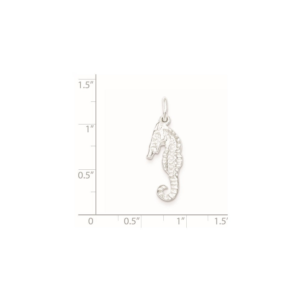Sterlingsilber Seepferdchen Charm