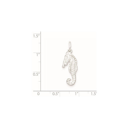 Sterlingsilber Seepferdchen Charm
