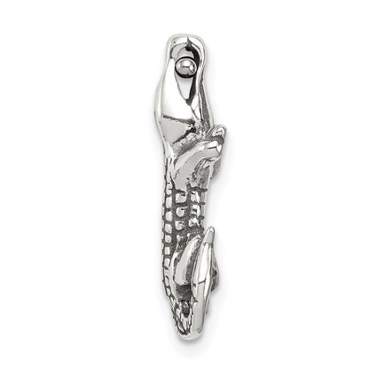 Sterlingsilber Antikisiert Alligator Kette Anhänger