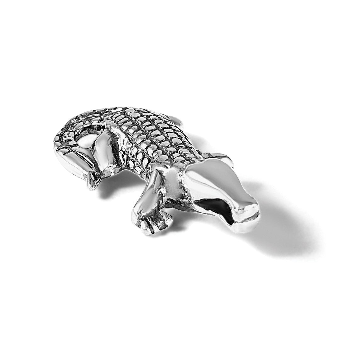 Sterlingsilber Antikisiert Alligator Kette Anhänger