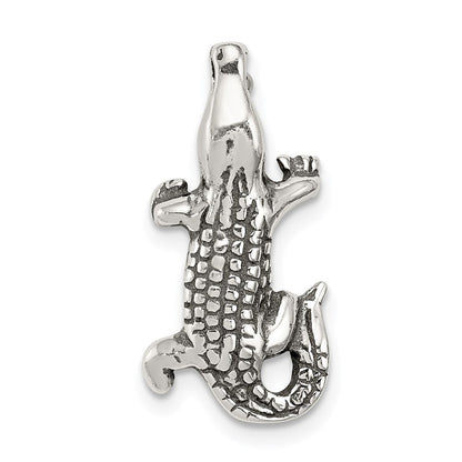 Sterlingsilber Antikisiert Alligator Kette Anhänger