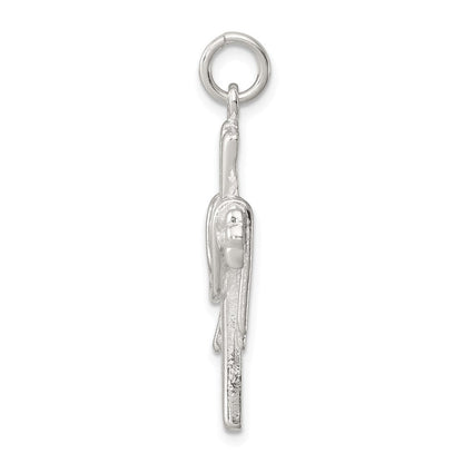 Sterlingsilber Draped Kreuz Charm