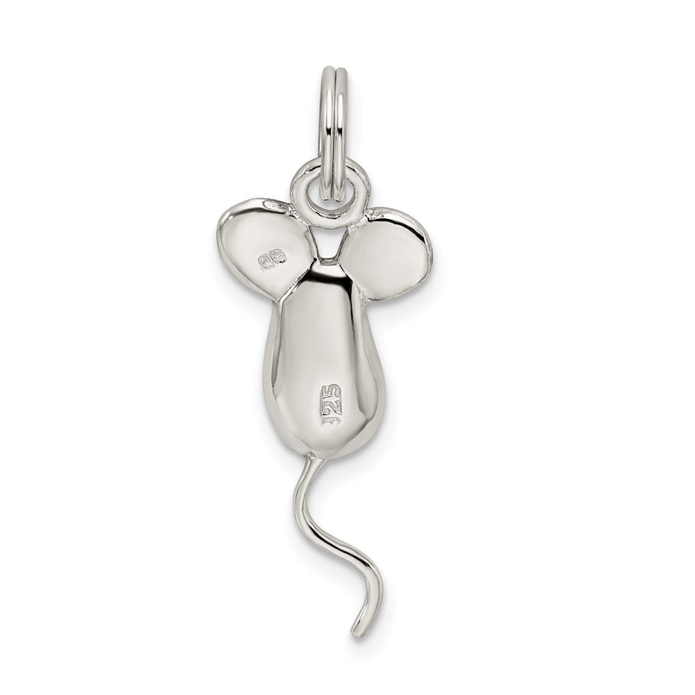Sterlingsilber Rhodiniert Maus Charm