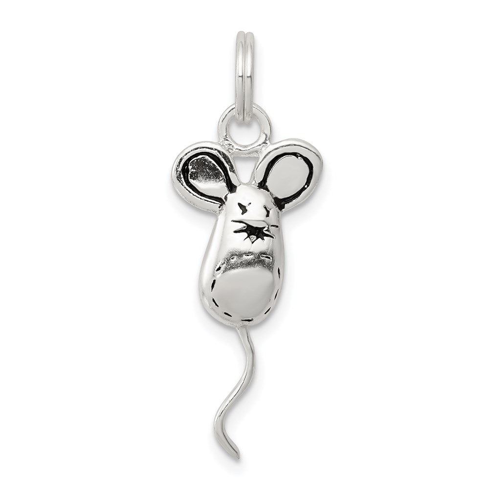 Sterlingsilber Rhodiniert Maus Charm